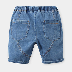 Casual Boy's Denim Shorts Summer Fashion Children's Mid-Length Pants