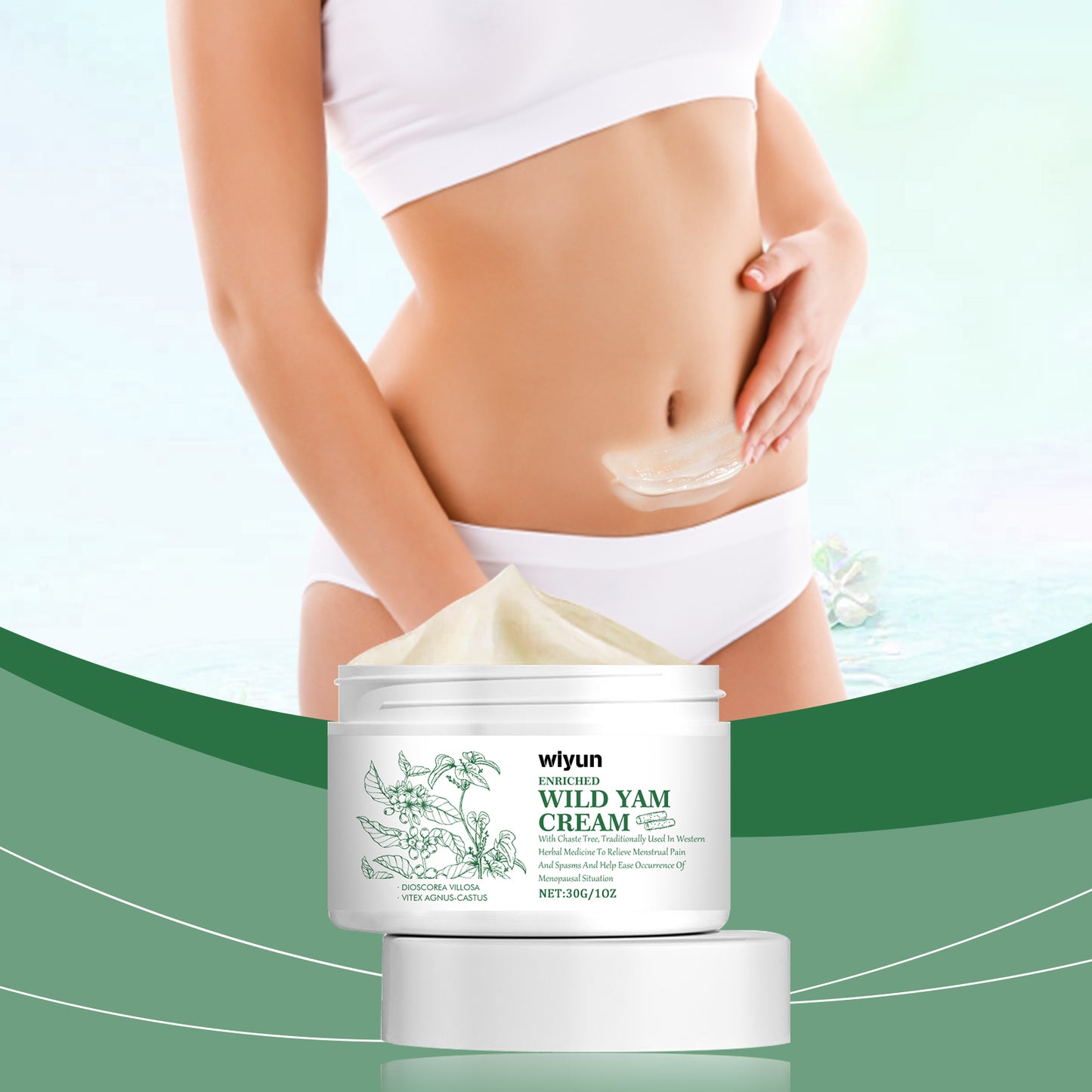 Period Relief Yam Cream Moisturizes And Nourishes Period Pain Relief Body Care Yam Cream eprolo