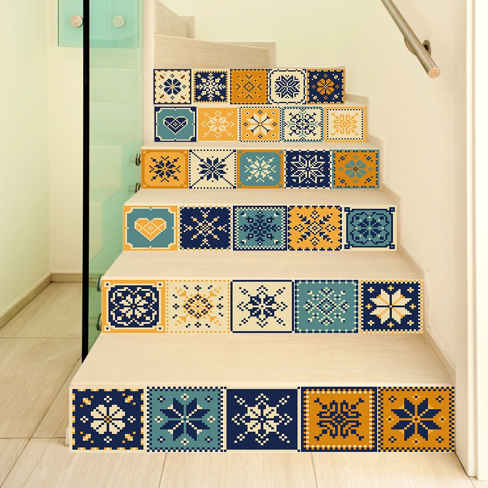 Self Adhesive Stair Sticker Living Room DIY Decorative Home Waterproof PVC Wall Sticker Creative