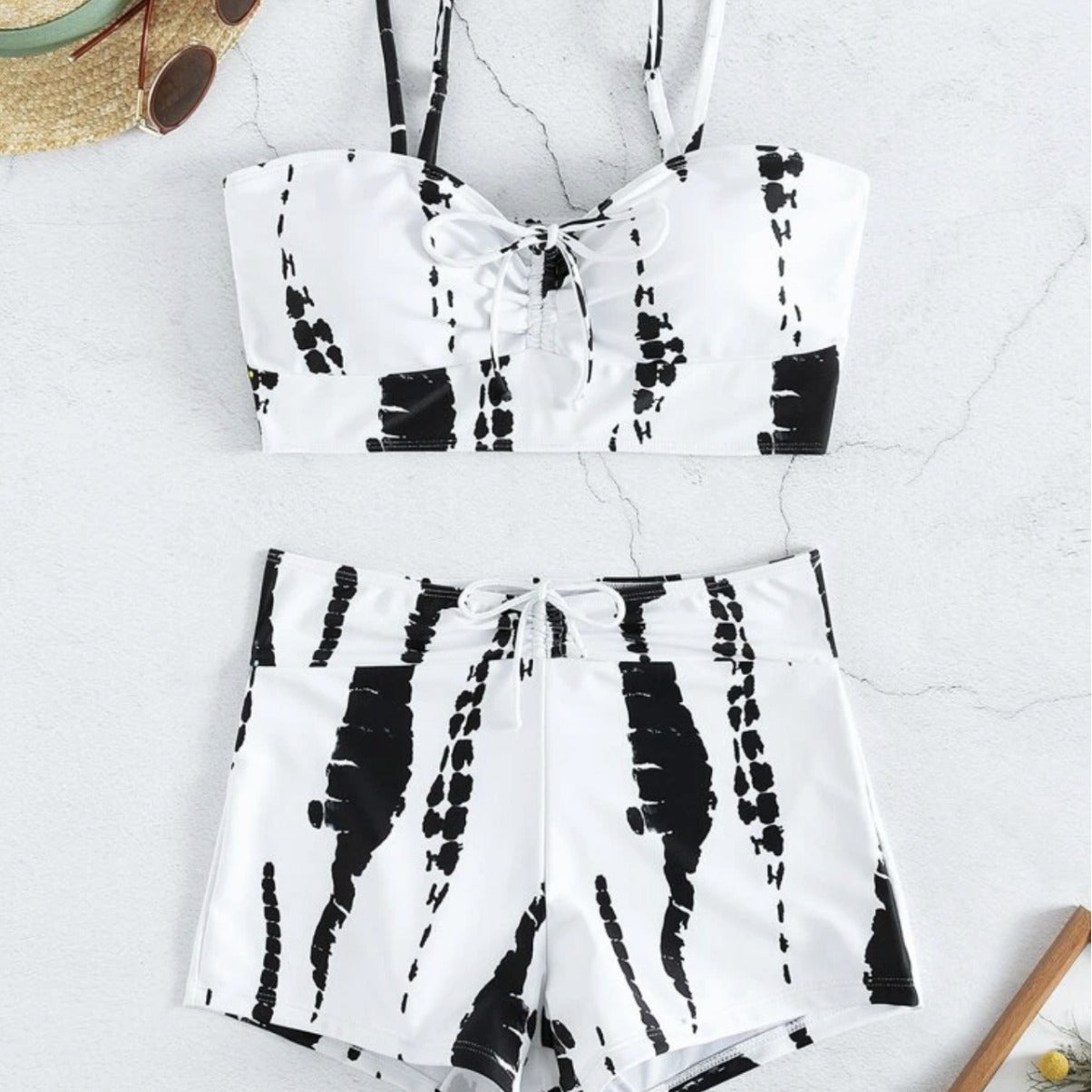 Split printed swimsuit bikini eprolo