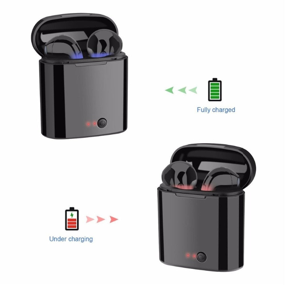 i7s TWS Mini Wireless Bluetooth Earphone Stereo Earbud Headset With Charging Box Mic For Iphone Xiaomi All Smart Phone air pods eprolo