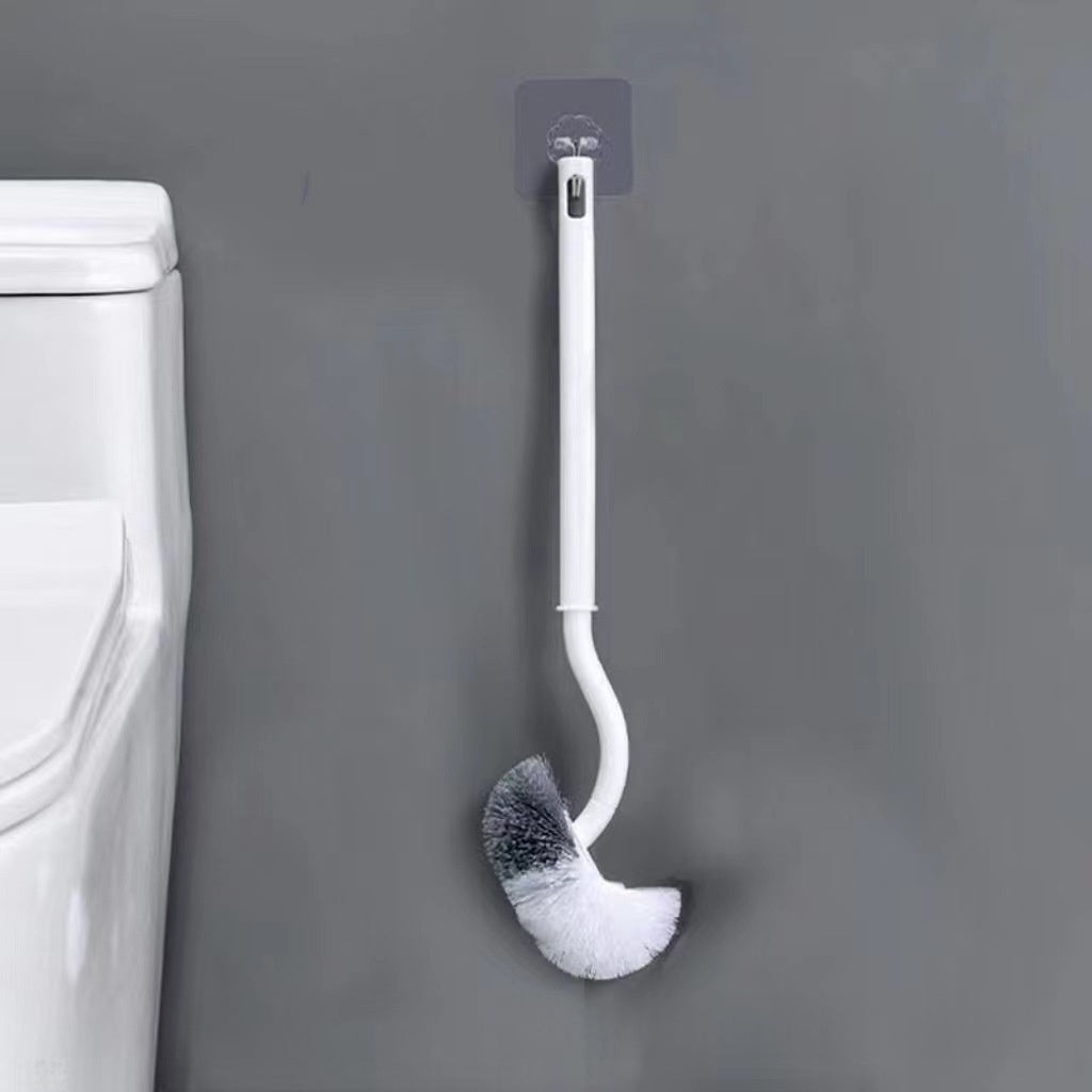 Ergonomic Toilet Cleaning Brush with Soft Bristles