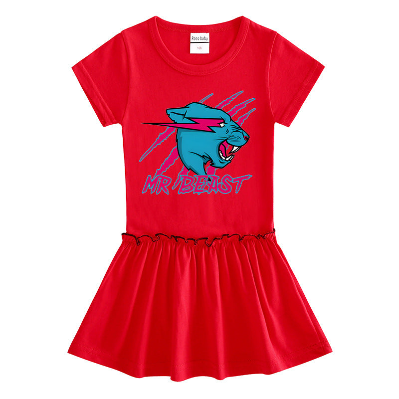Children's short sleeved dress with half sleeves eprolo