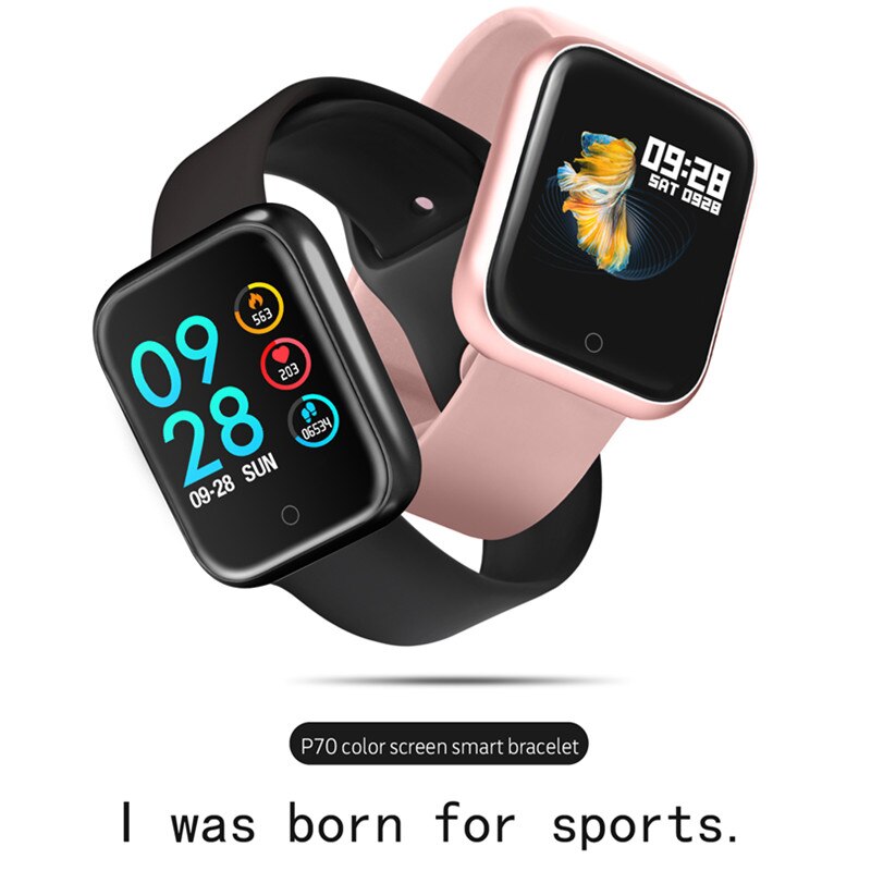 P70 smart wristband +earphone+belt /set smart band women with heart rate blood pressure waterproof watch for ios android eprolo