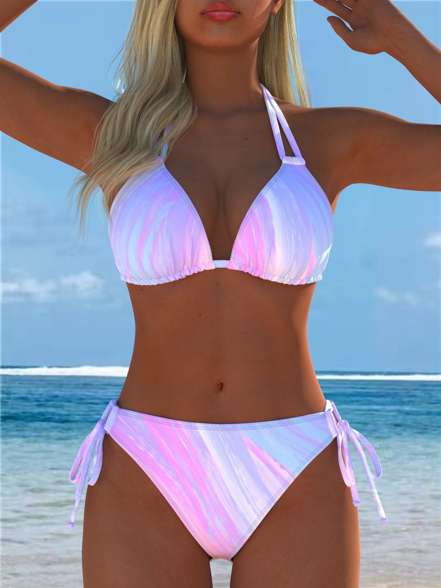 Split swimsuit vest style swimsuit set eprolo