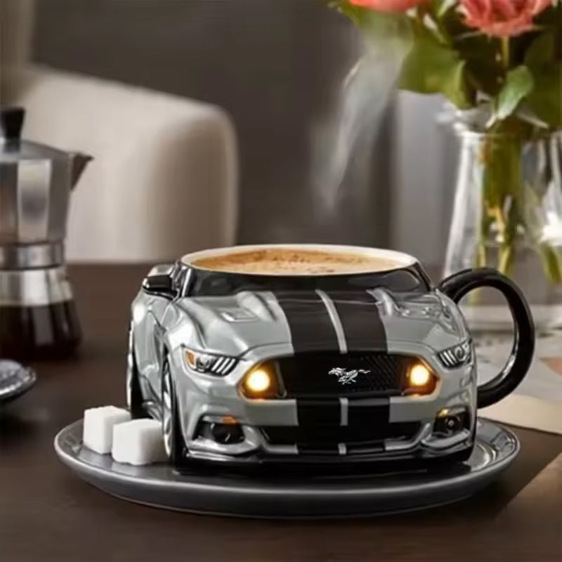 Car-Shaped Stainless Steel Coffee Mug – Handmade, Durable, Novelty Office Cup, Ideal Gift for Car Fans eprolo
