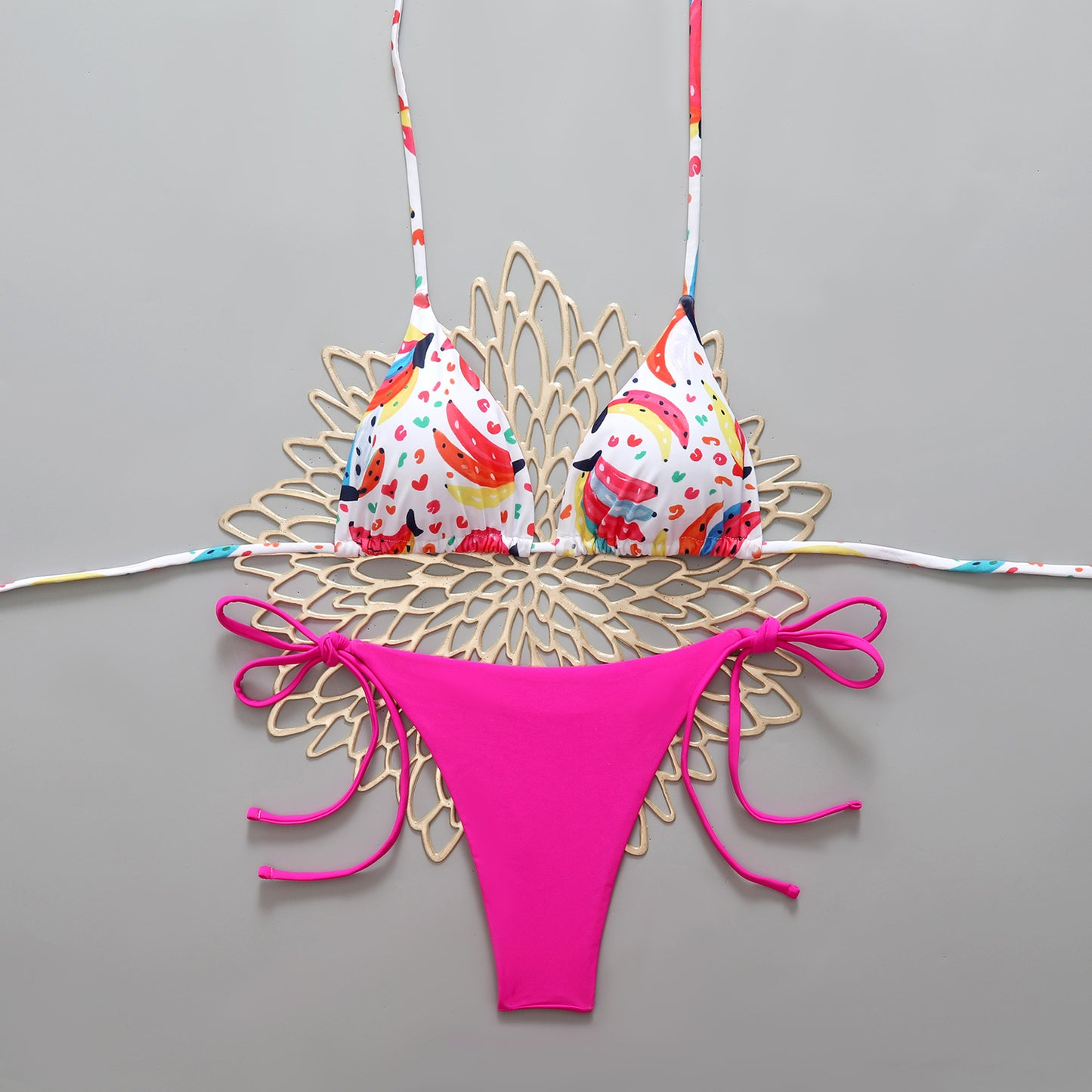 Colorful graffiti printed swimsuit eprolo