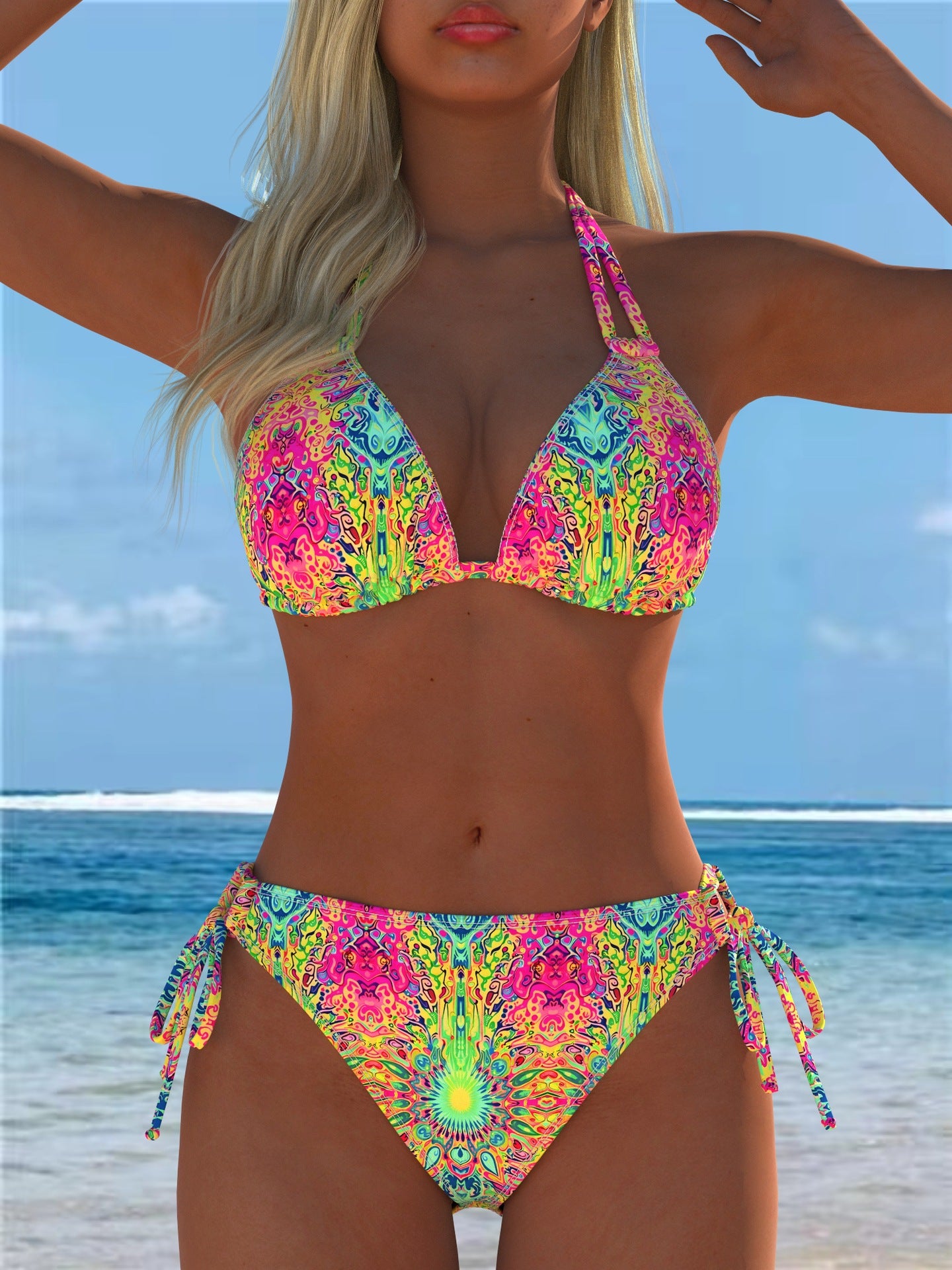 Split swimsuit vest style swimsuit set eprolo