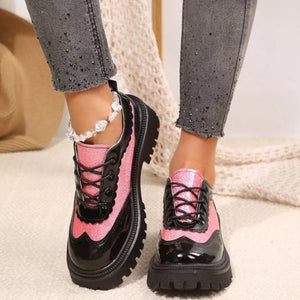 Round Toe Platform Loafers