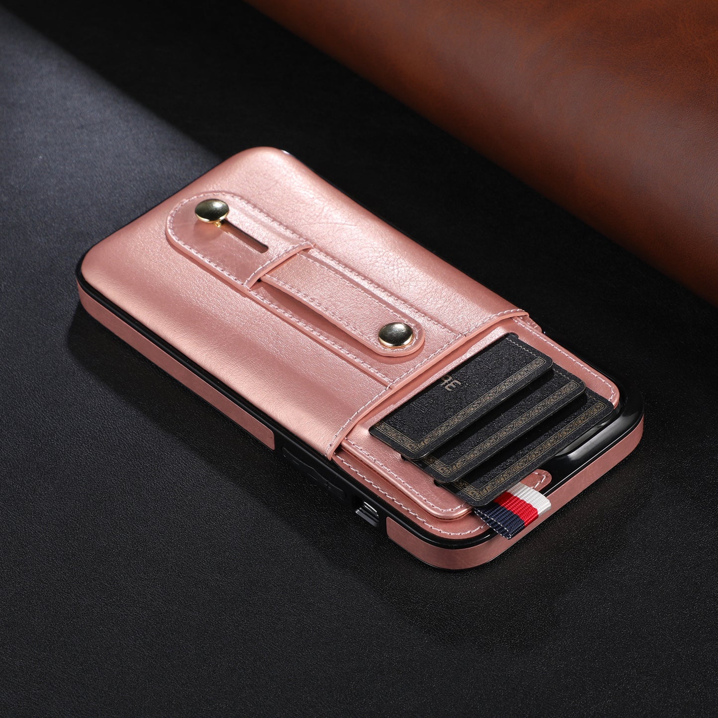 Suitable for IP13PROMAX card insertion phone case Apple 12 bracket phone protection case 11 anti drop case eprolo