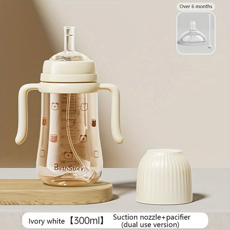 Milk Bottle, Water Cup, Baby Learning Drinking Cup, Three-in-one Duckbill Straw Cup, Anti-fall Children's Drinking Cup