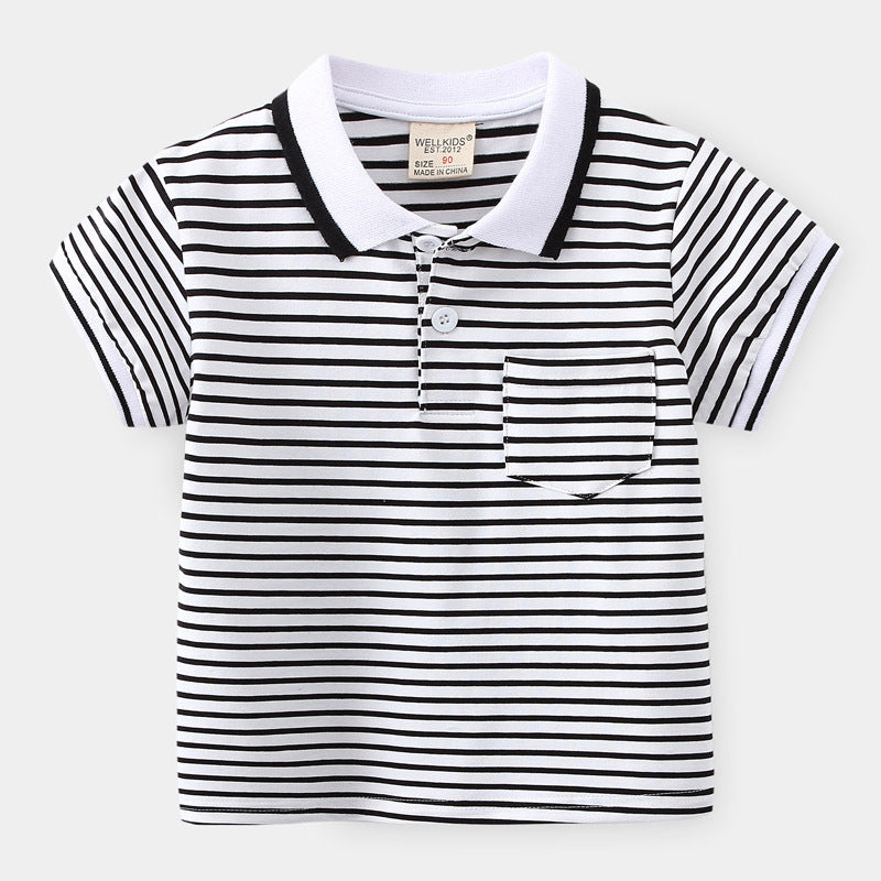 Short Sleeve Polo Shirt for Boys Cartoon Printed T-Shirt Kids Boy's Clothing eprolo