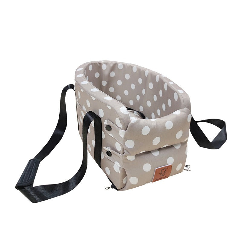 Portable Pet Bed In Car Seat Booster Dog Car Seat Bed First Class with Clip-On Safety Leash eprolo