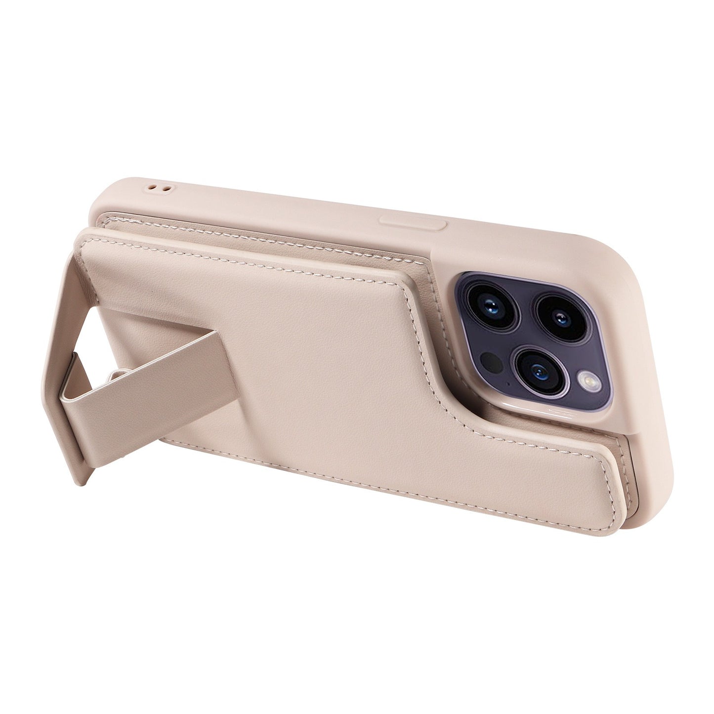 Suitable for Apple 15 phone case 13promax stand phone case adhesive leather anti drop 12 accordion card insertion phone case eprolo