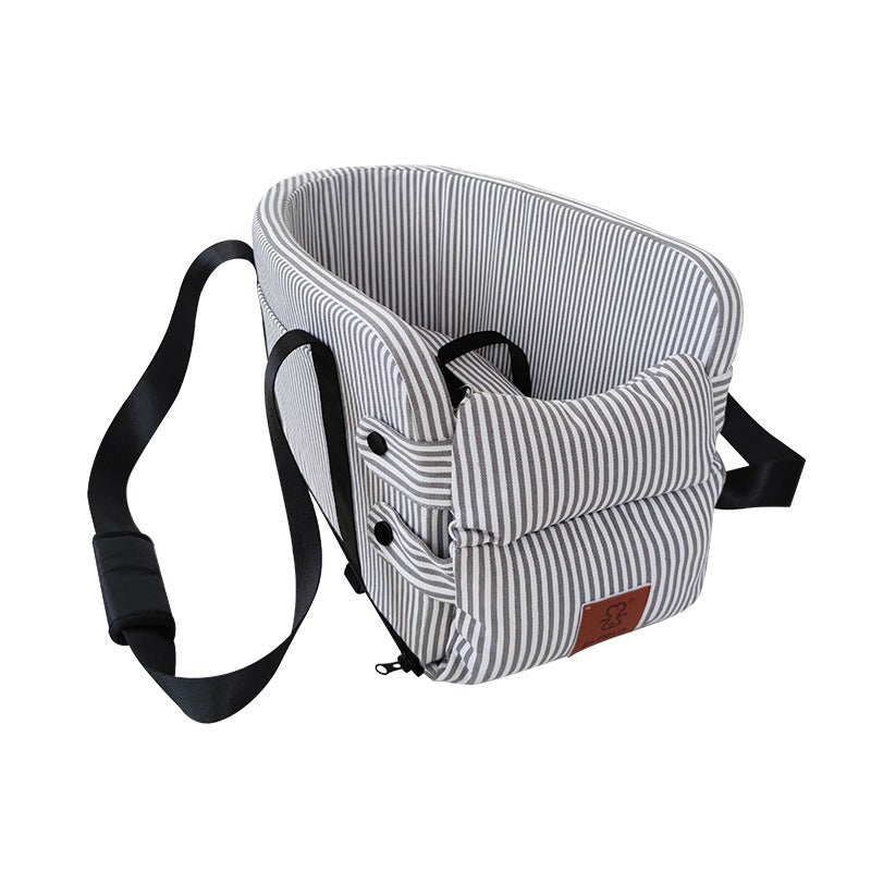 Portable Pet Bed In Car Seat Booster Dog Car Seat Bed First Class with Clip-On Safety Leash eprolo