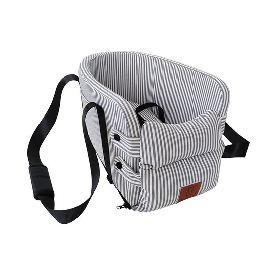 Portable Pet Bed In Car Seat Booster Dog Car Seat Bed First Class with Clip-On Safety Leash eprolo
