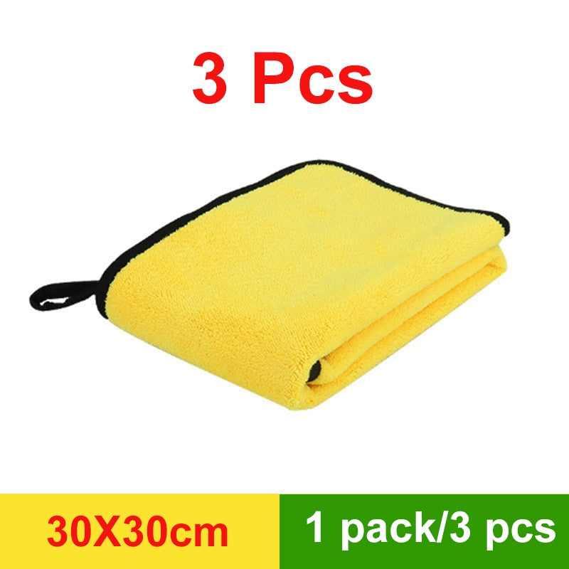 3/5/10 pcs Extra Soft Car Wash Microfiber Towel Car Cleaning Drying Cloth Car Care Cloth Detailing Car WashTowel Never Scrat eprolo