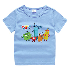 Children's summer short sleeved T-shirt