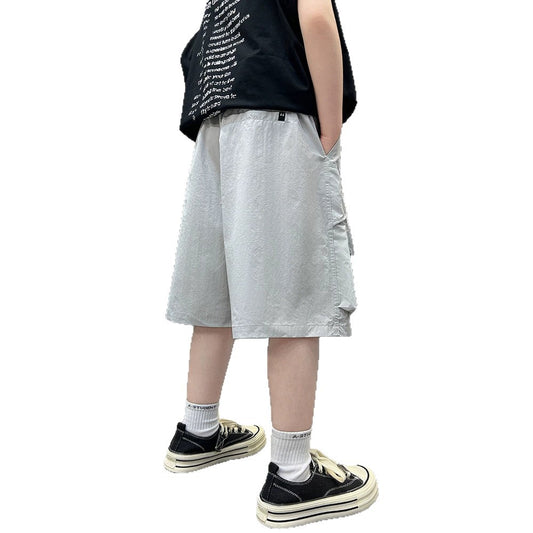 Casual Cargo Shorts for Boys Lightweight Mid-Length Pants Kids eprolo