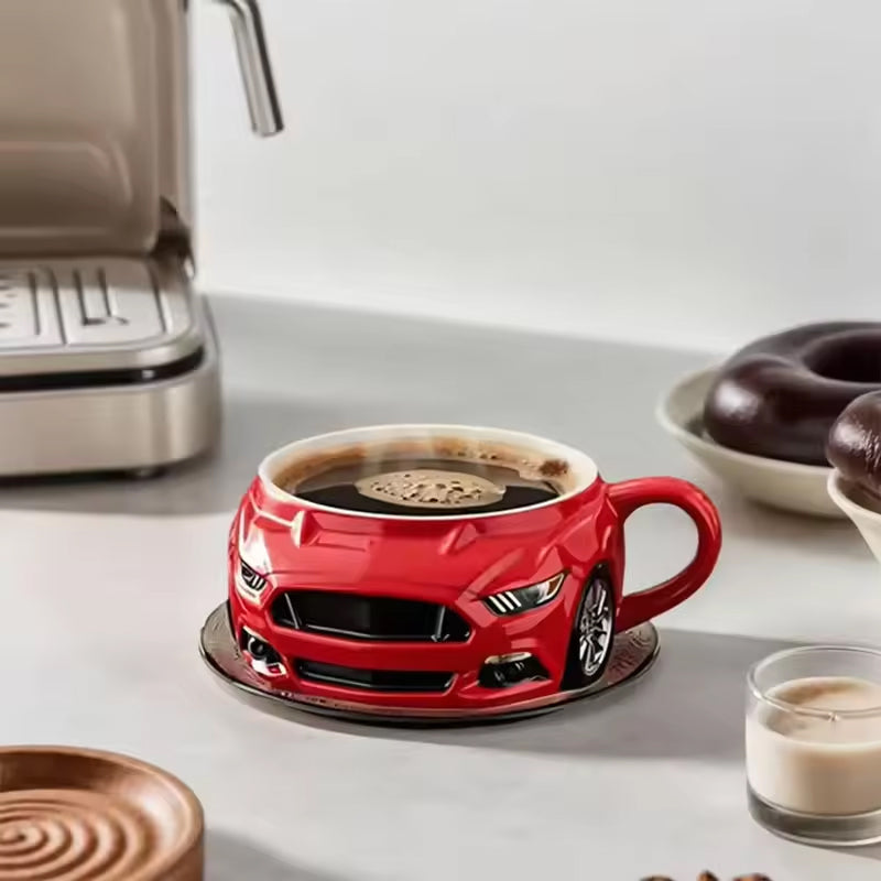 Car-Shaped Stainless Steel Coffee Mug – Handmade, Durable, Novelty Office Cup, Ideal Gift for Car Fans eprolo