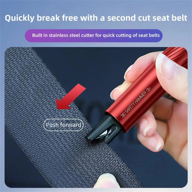 One Seco Window Breaker Seatbelt Cutter Car Gadgets Vehicle Escape Tool Safe Hammer Glass Breaker Life-Saving Emergency Artifact eprolo