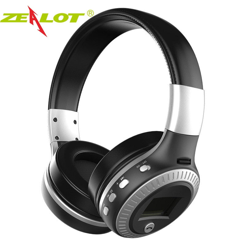ZEALOT B19 Wireless Headphones with fm Radio Bluetooth Headset Stereo Earphone with Microphone eprolo