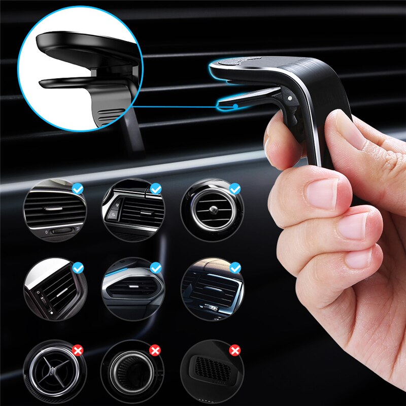 Car Phone Holder For iPhone Phone In Car Mobile Support Magnetic Phone Mount Stand For Tablets And Smartphones Suporte Telefone eprolo