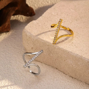 Irregular Rhinestone Ring