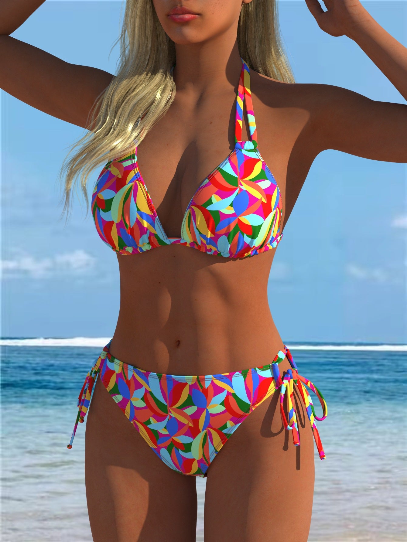 Split swimsuit vest style swimsuit set eprolo
