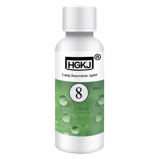 20/50ML HGKJ-8 Car Headlight Cleaning Fluid Repair Refurbishment Fluid Detergent Car Light Cleaner eprolo