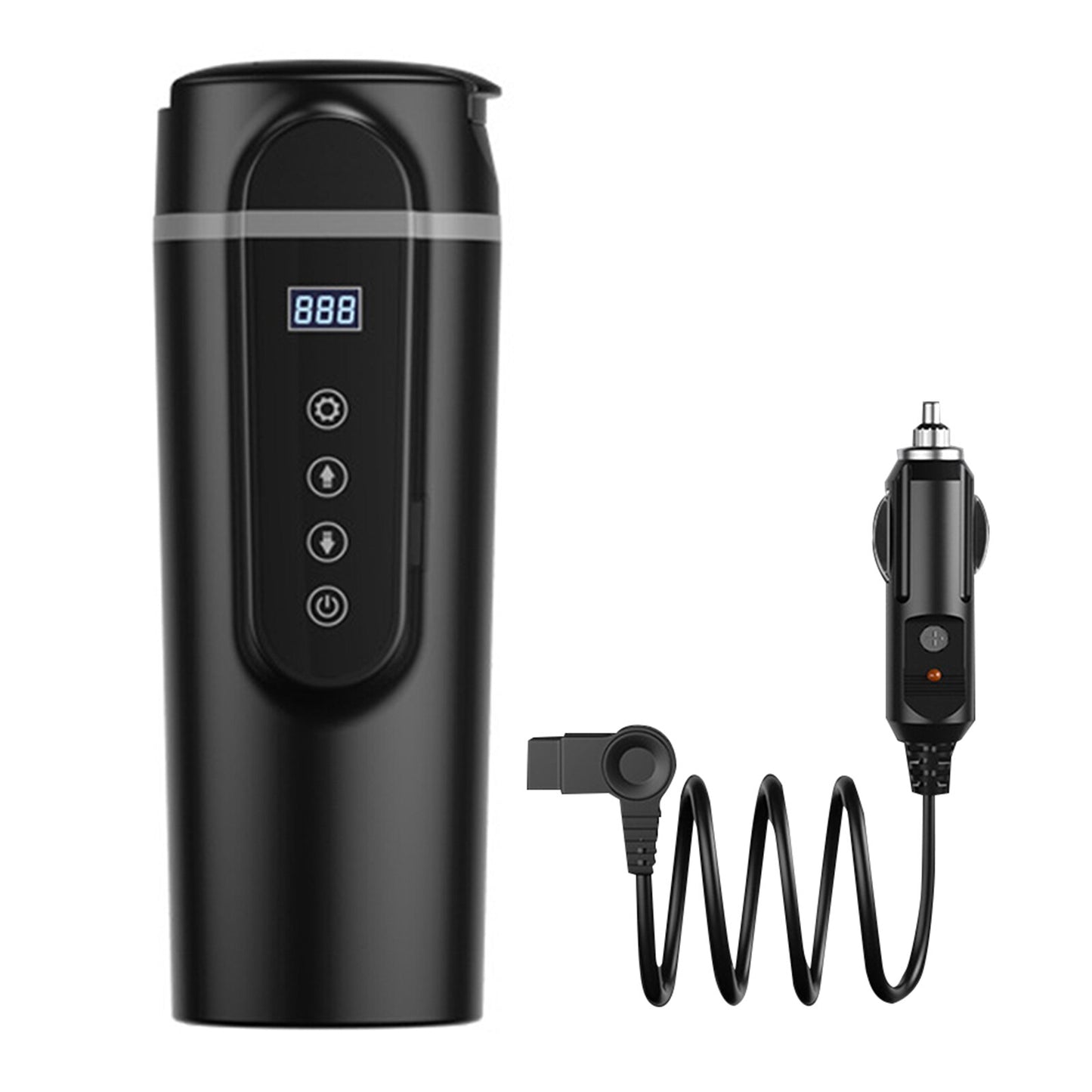 12V/24V 70W-100W Car Heating Cup 420ml Car Heated Smart Mug With Temperature Control Cigarette Lighter Car Kettle Water Heater eprolo