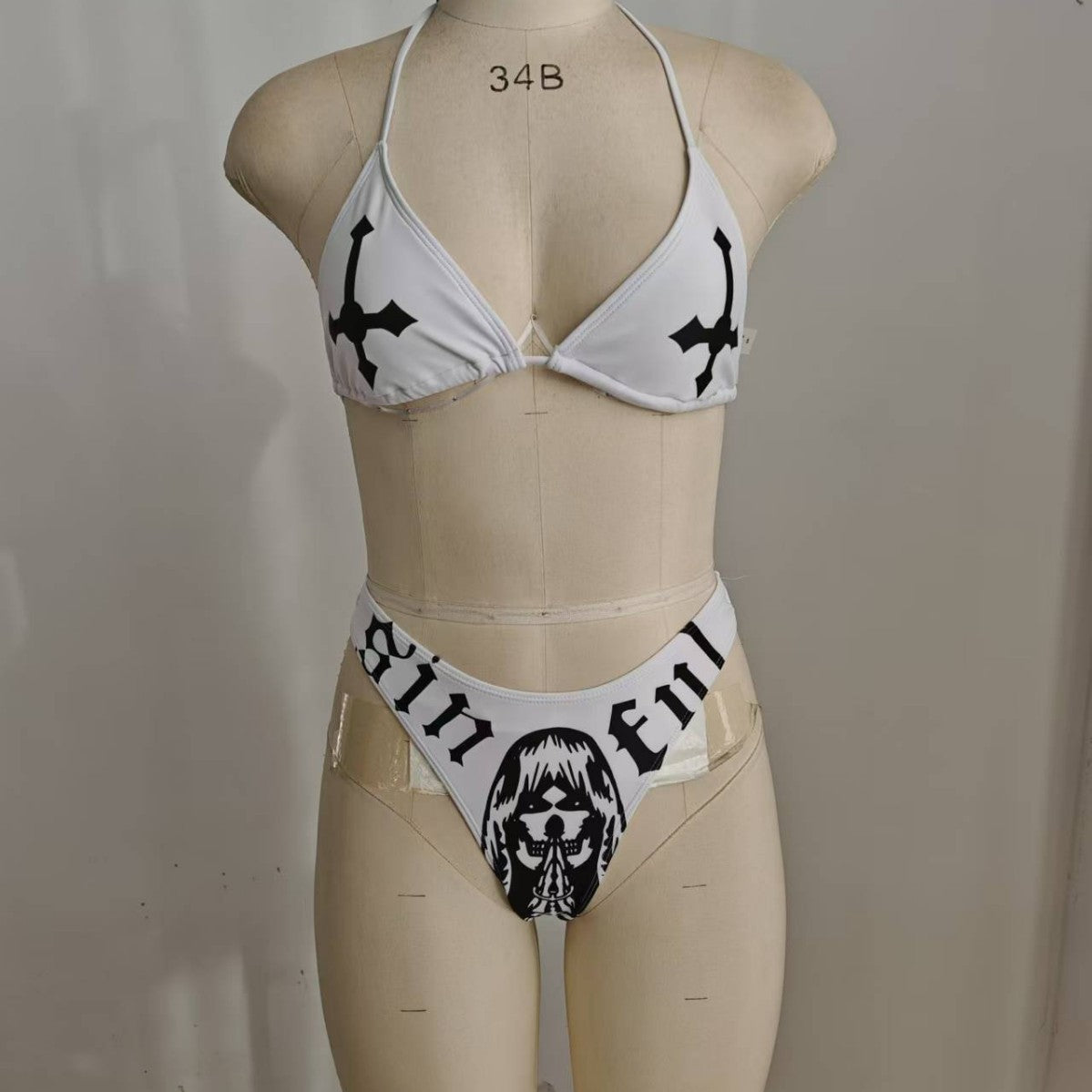 Printed split swimsuit for women eprolo