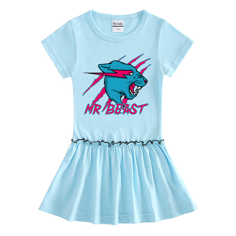 Children's short sleeved dress with half sleeves eprolo