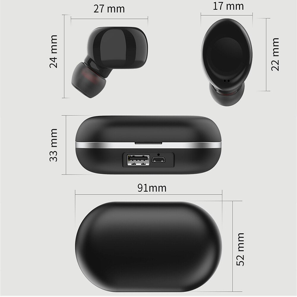 ZLT-01 Touch Headset TWS Wireless Bluetooth Earphone 5.0 Stereo Bluetooth Earbuds Handsfree Earbuds AI Control eprolo