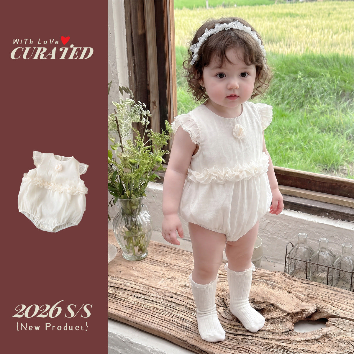 Baby Girl Summer Princess Wind Bodysuit, Cute and Stylish Birthday Outfit eprolo
