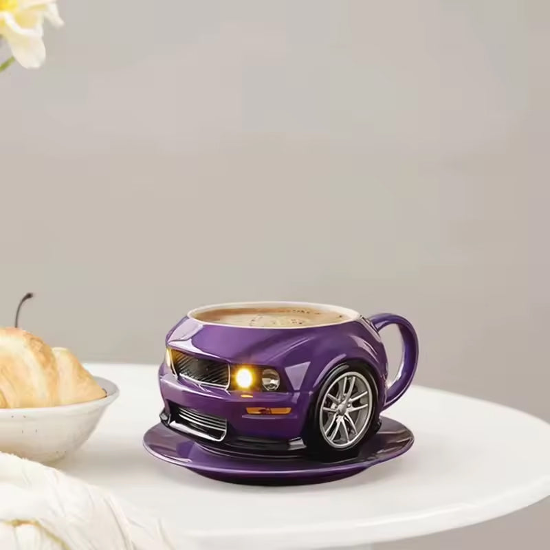 Car-Shaped Stainless Steel Coffee Mug – Handmade, Durable, Novelty Office Cup, Ideal Gift for Car Fans eprolo