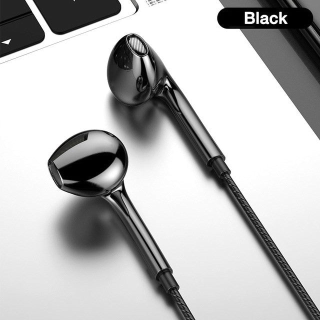 3.5mm Wired Headphones With Bass Earbuds Stereo Earphone Music Sport Gaming Headset With mic For Xiaomi IPhone 11 Earphones eprolo