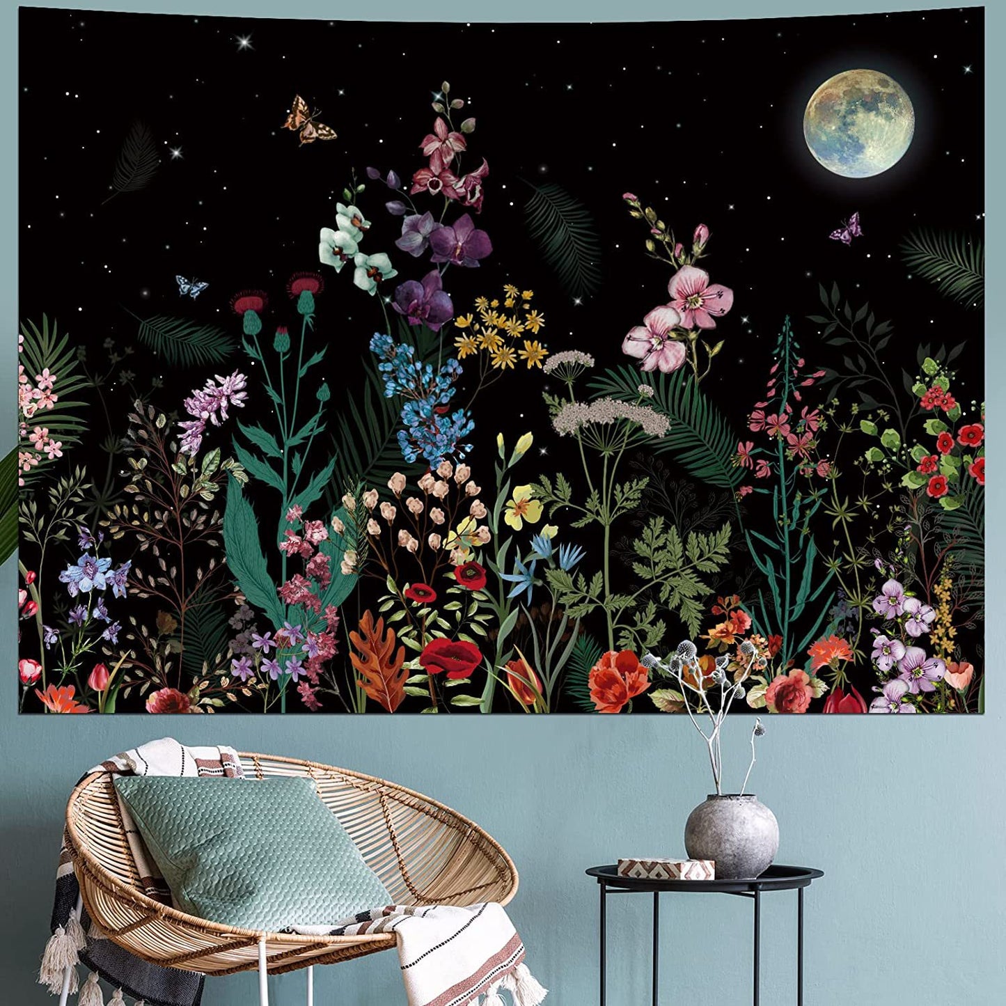 Home Room Dormitory Wall Purple Decorative Cloth Hanging Cloth Tapestry Room Background Cloth Wall Tapestry Hanging
