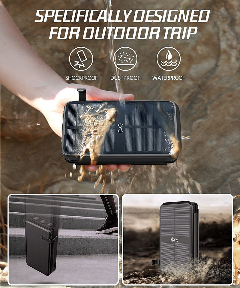 Fashion Outdoor Waterproof Solar Power Bank