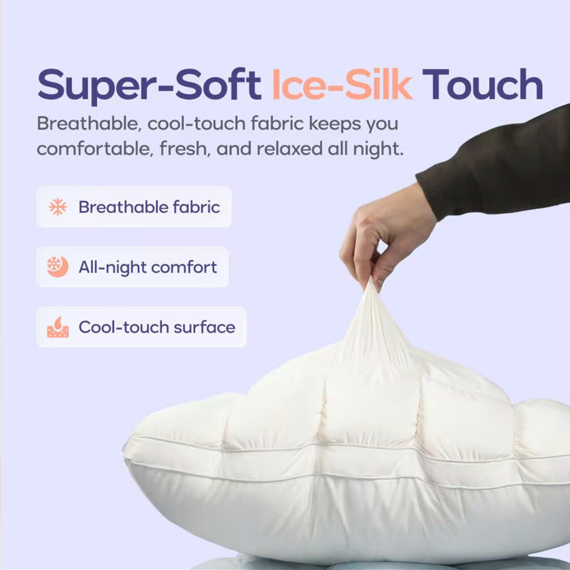 Cloud-shaped Puff Pillow, Pineapple-shaped Pillow, Home-use Single-person High-resilience Fluffy Pillow Core, Cervical-support Pillow annizon.com