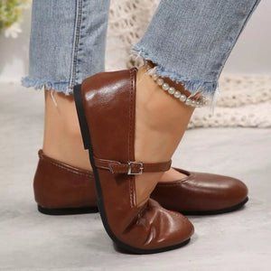 Round Toe Flats Slip-Ons