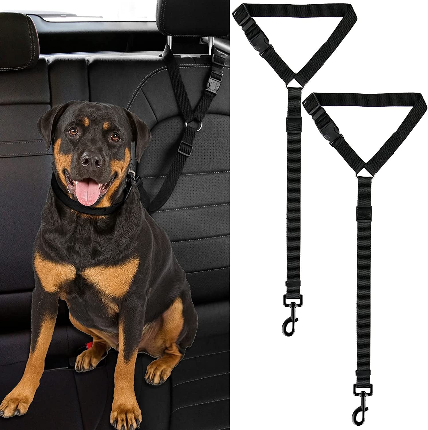 Pet dog safety belt large and medium-sized dog travel vehicle rope car safety buckle fixed rope car riding tool eprolo