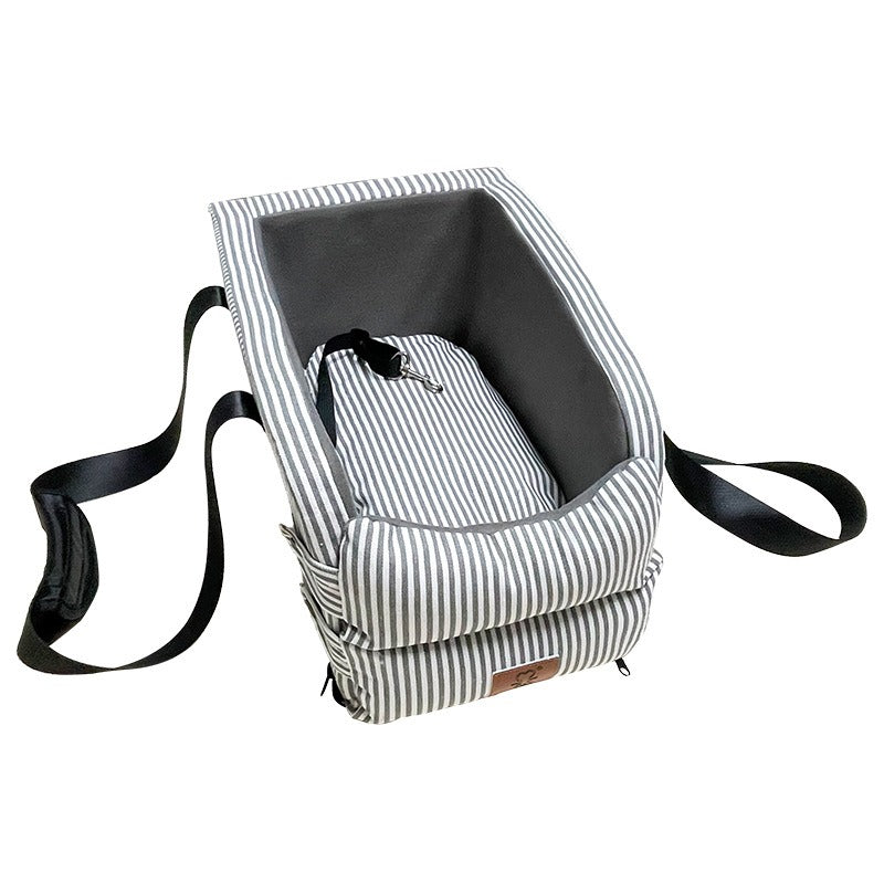 Portable Pet Bed In Car Seat Booster Dog Car Seat Bed First Class with Clip-On Safety Leash eprolo