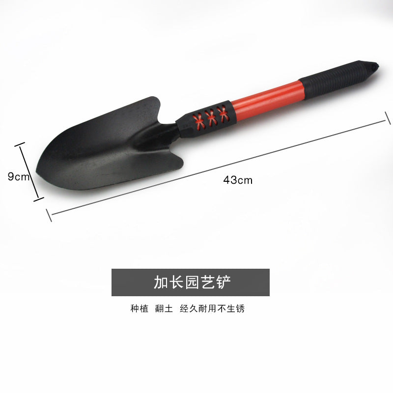 Small black shovel four-piece gardening tools topite planting shovel scorpion