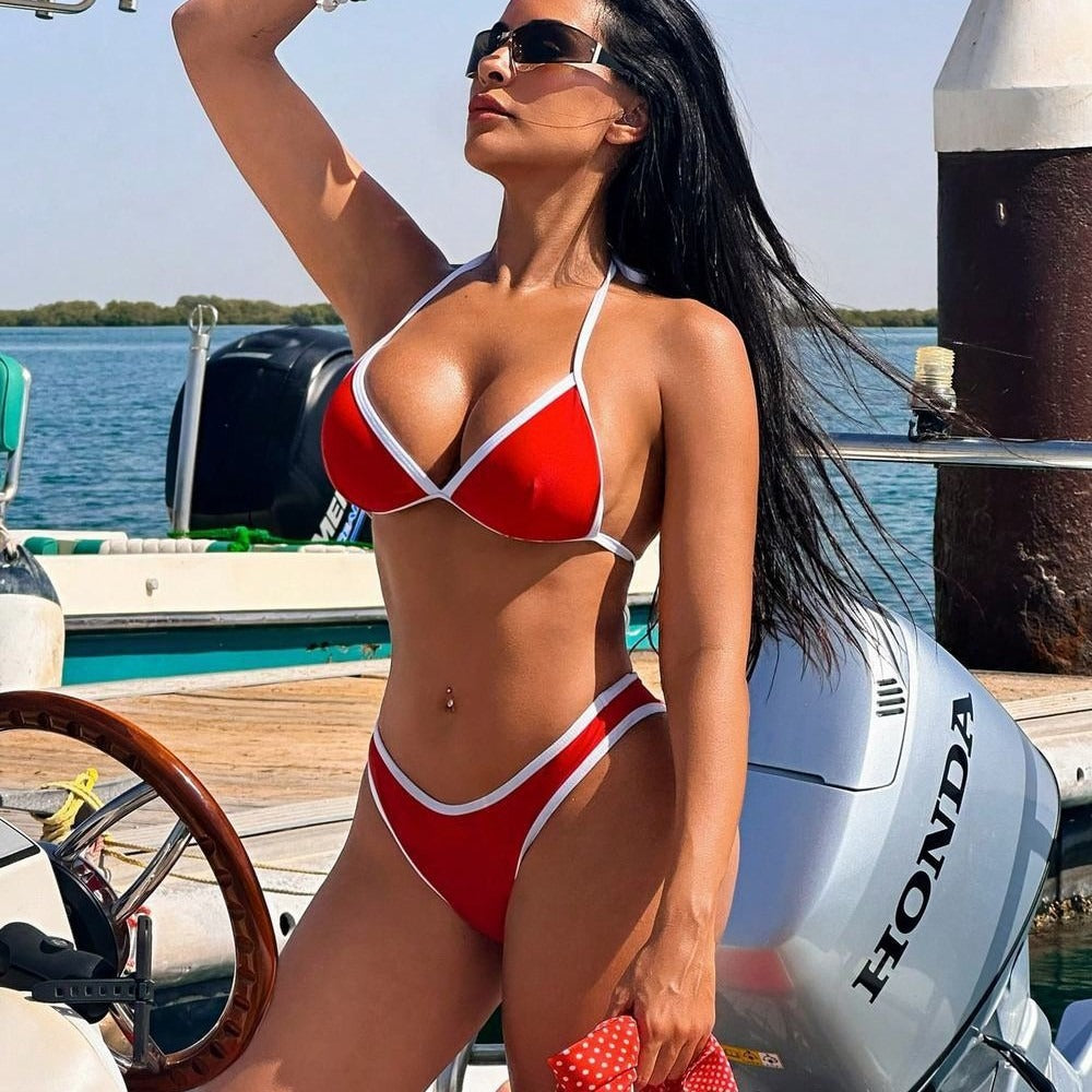 Color blocking split swimsuit eprolo