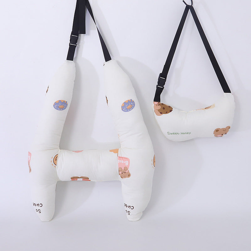 Car Sleeping Pillow Dual purpose Cotton Breathable Summer Car Adult Adult Children Washed Pillow Interior Supplies eprolo