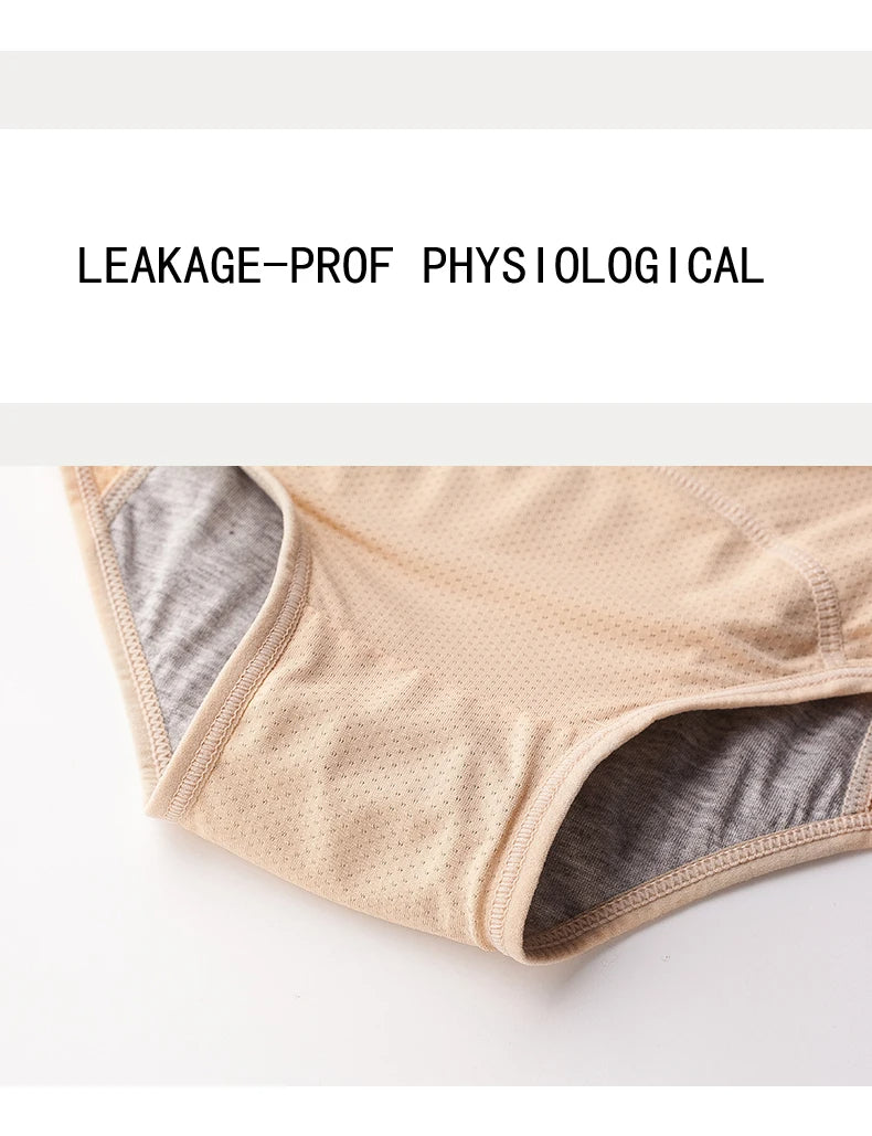 Menstrual Briefs Leak Proof Incontinence Environmetal Underwear Period Panties High Warm Female Women Sexy Pants eprolo