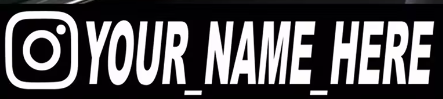 New Car Sticker User Name Custom Personalized Vinyl Decals Motorcycle For Customization Needs Remarks Car Sticker eprolo