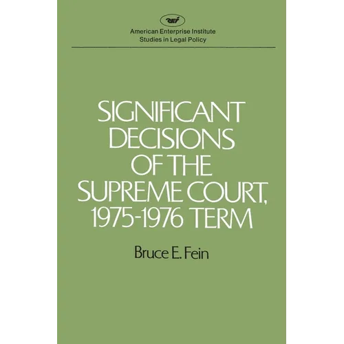 Significant Decisions of the Supreme Court 1975-76