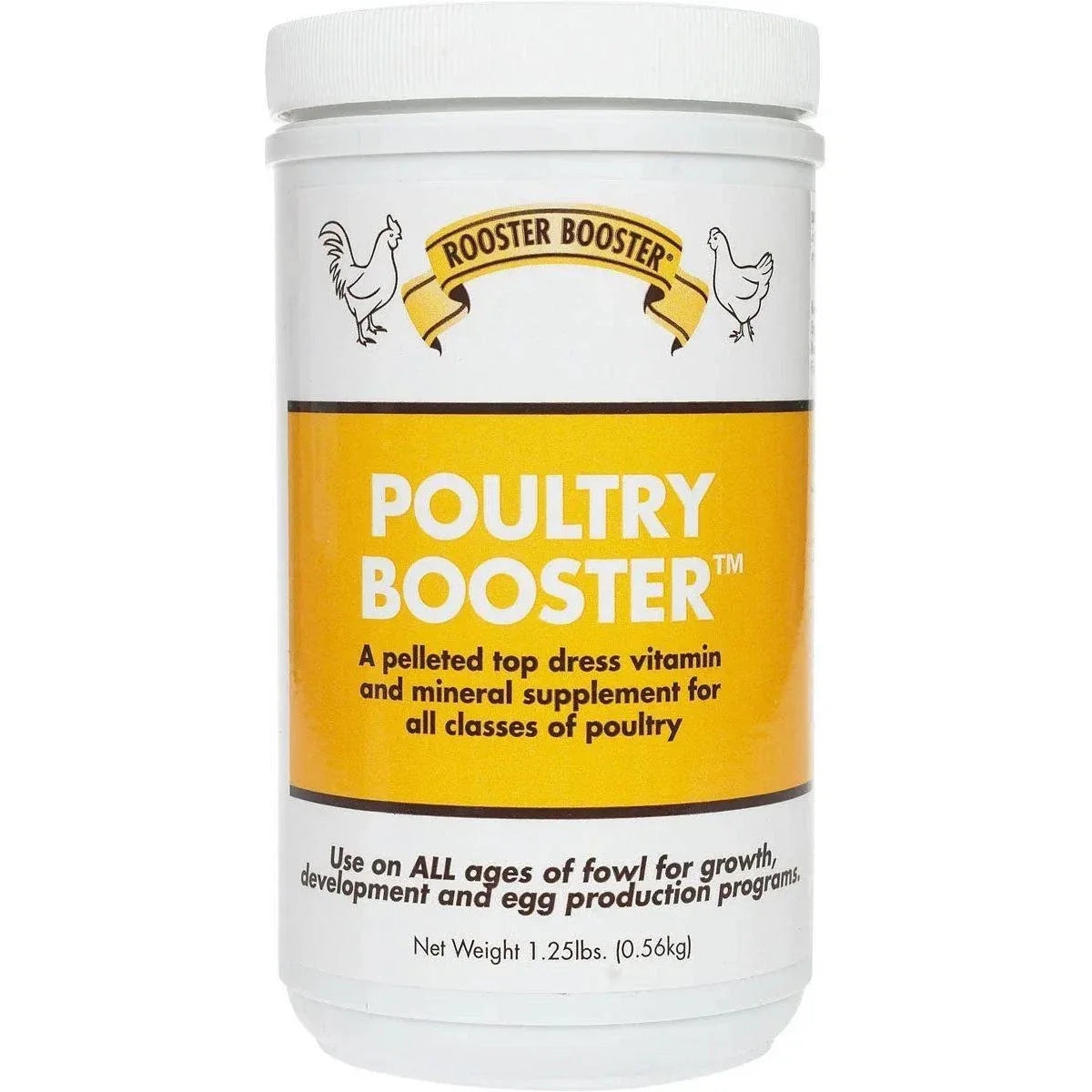 Rooster Booster Poultry Cell 16 oz + Poultry Booster 1.25 lb Poultry Care Bundle Paw and Tail Supply